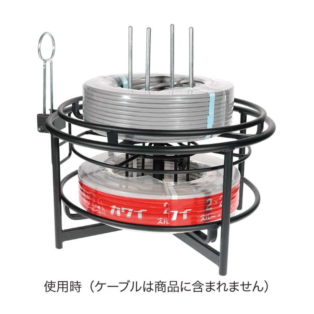 Amazon.co.jp: ジェフコム 二段ケーブルリール 束巻き外径φ450mm